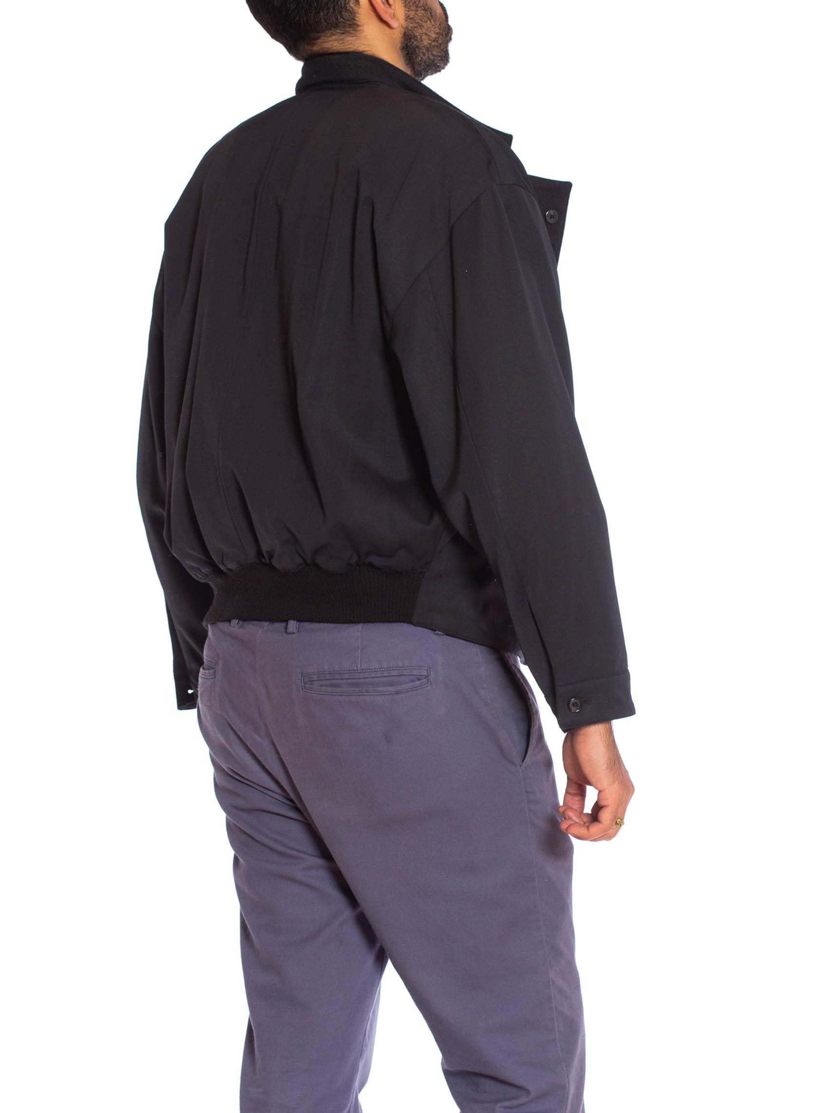 1980S MARITHE FRANCOIS GIRBAUD Grey Rayon & Wool Gabardine Men's Gaultier Style 2
