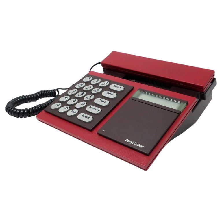 1980s Maroon Bang and Olufsen 2000 Phone For Sale at 1stDibs