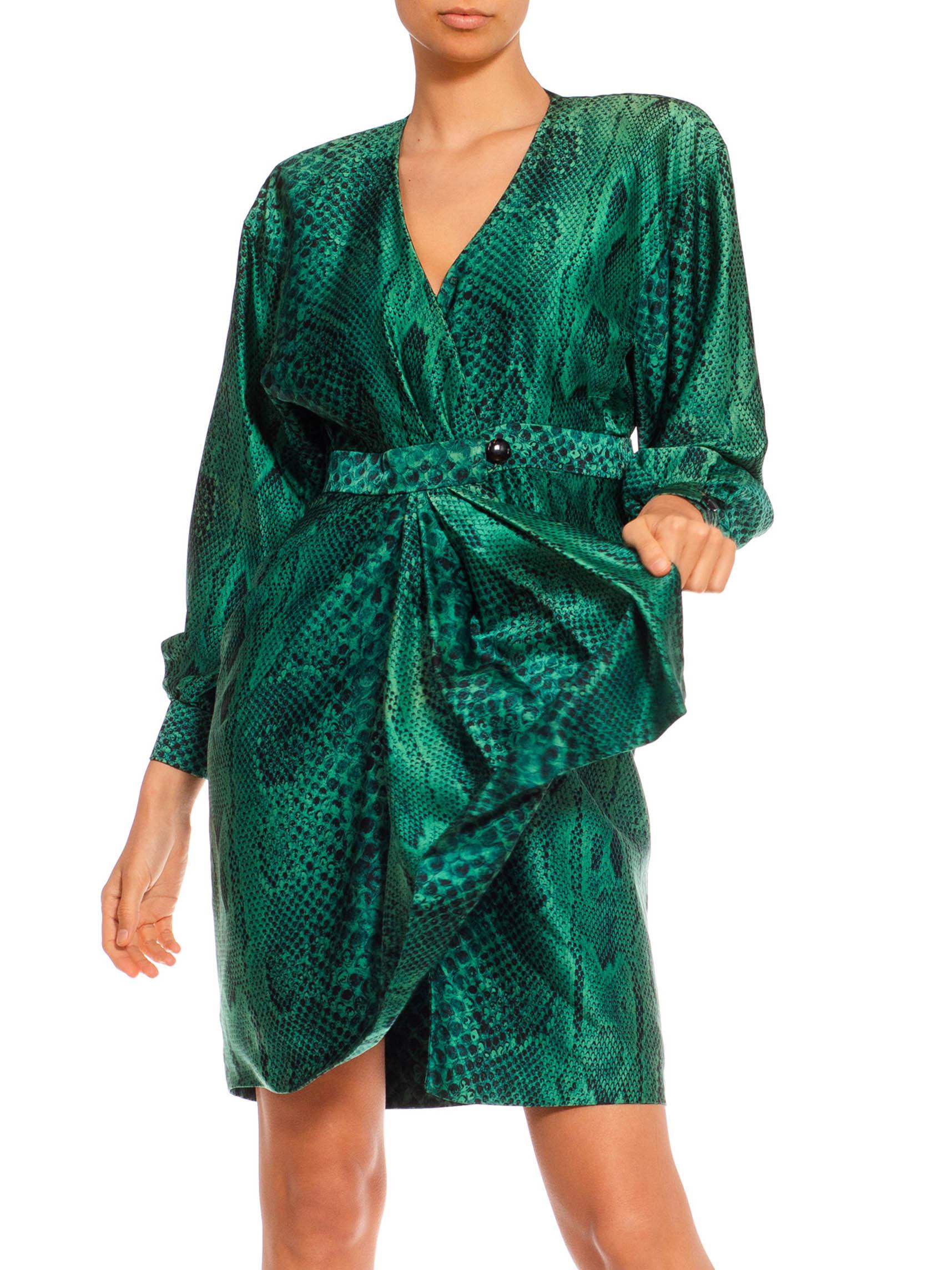 green snake dress
