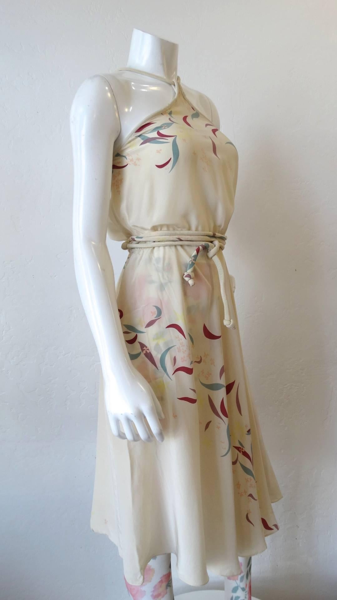 Women's 1980s Mary McFadden Halter Dress