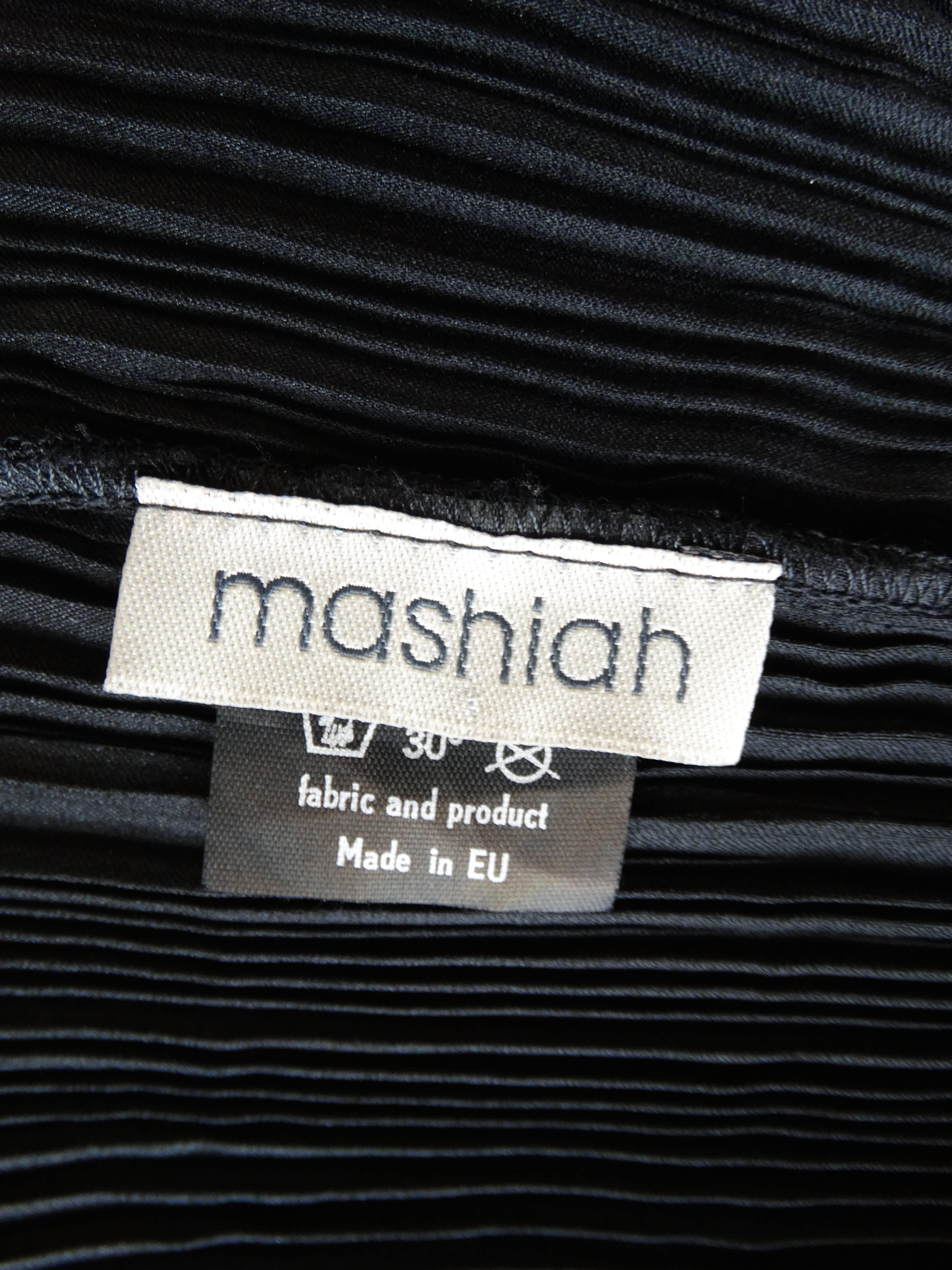 1980s Mashiah Black Micro-Pleated Jacket at 1stDibs | mashiah clothing