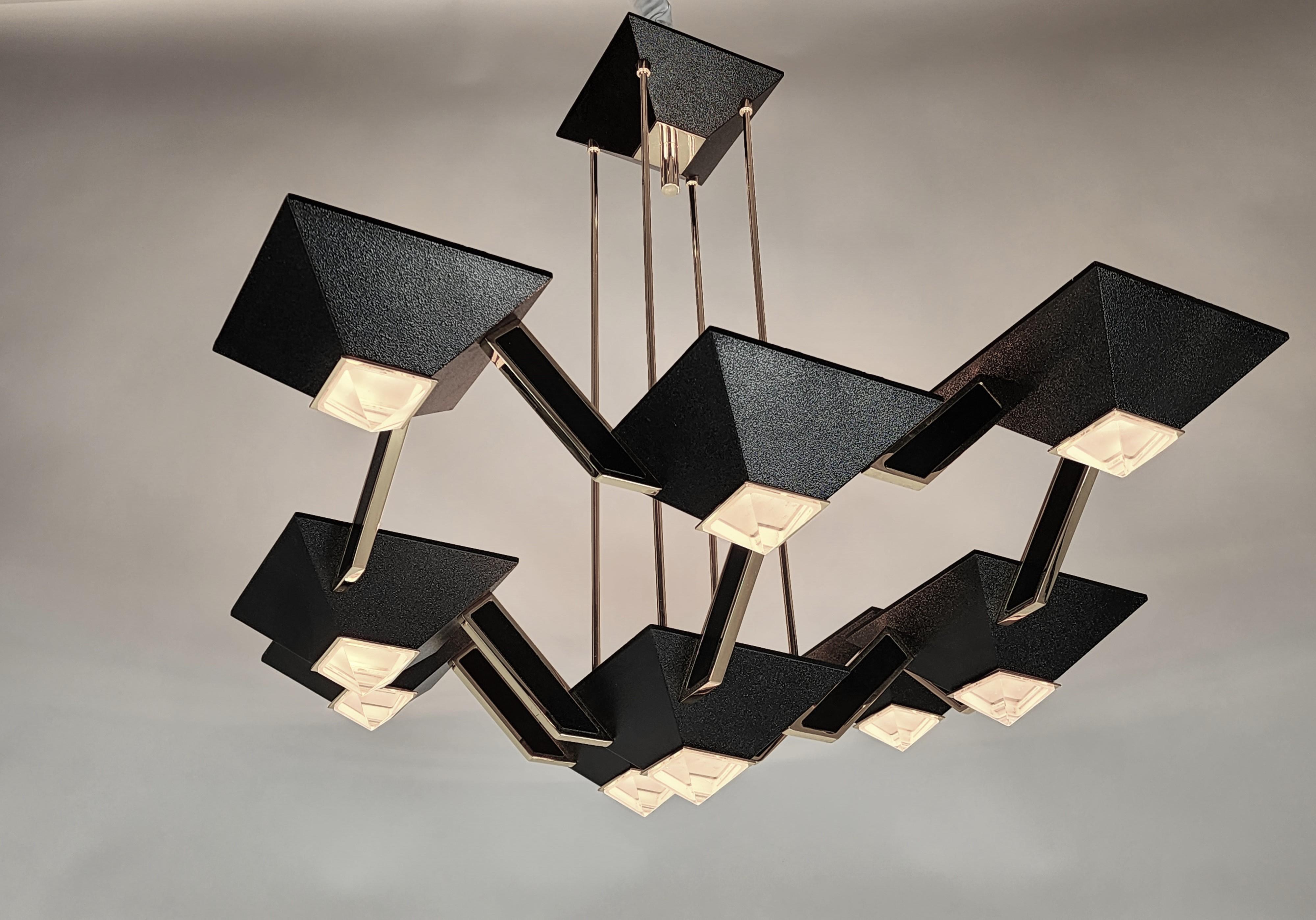 Fine XX secolo Anni '80 , Massive 9 Lighting  Lampadario alogeno in vendita