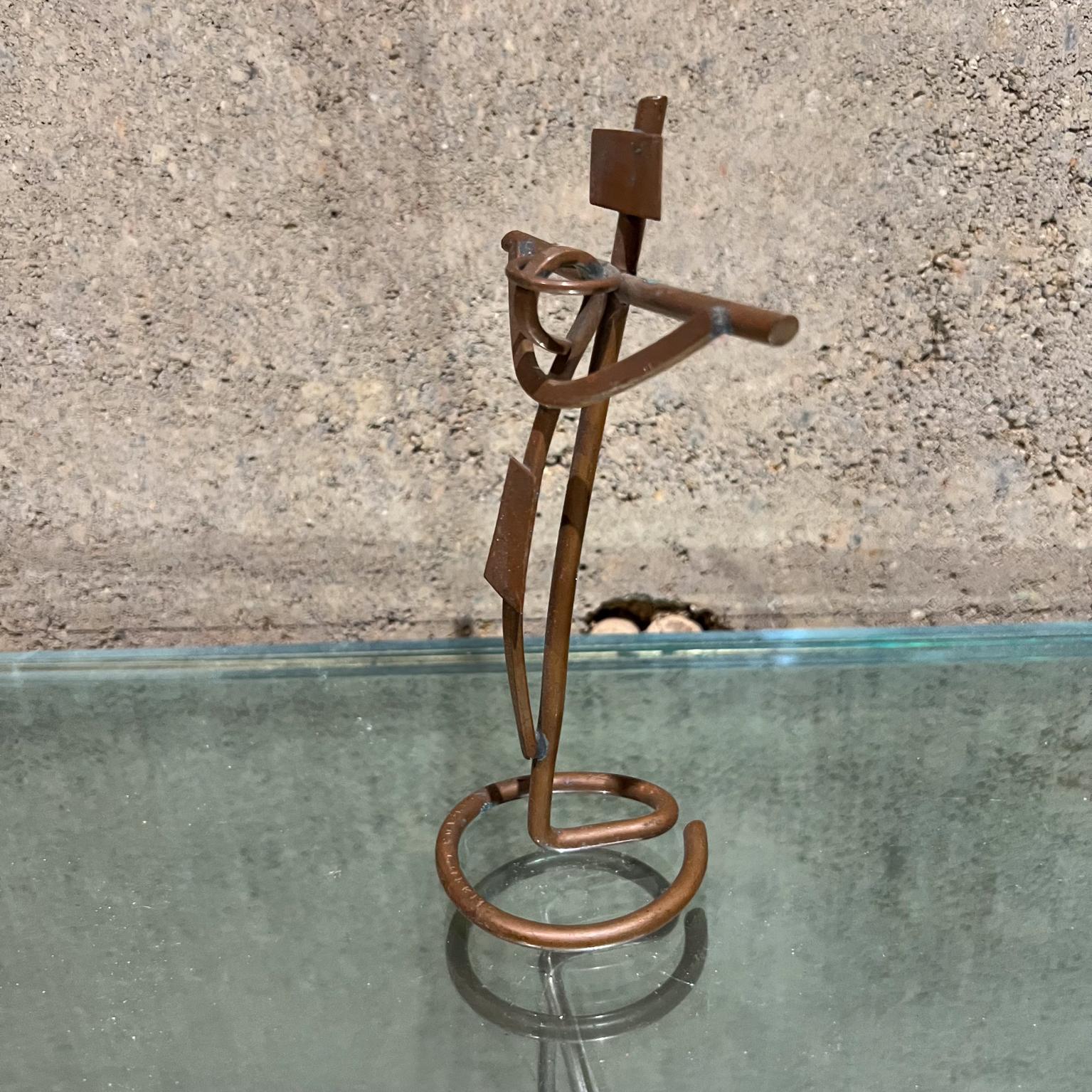 Modern  1980s Mathias Goeritz  Abstract Cross in Copper  For Sale