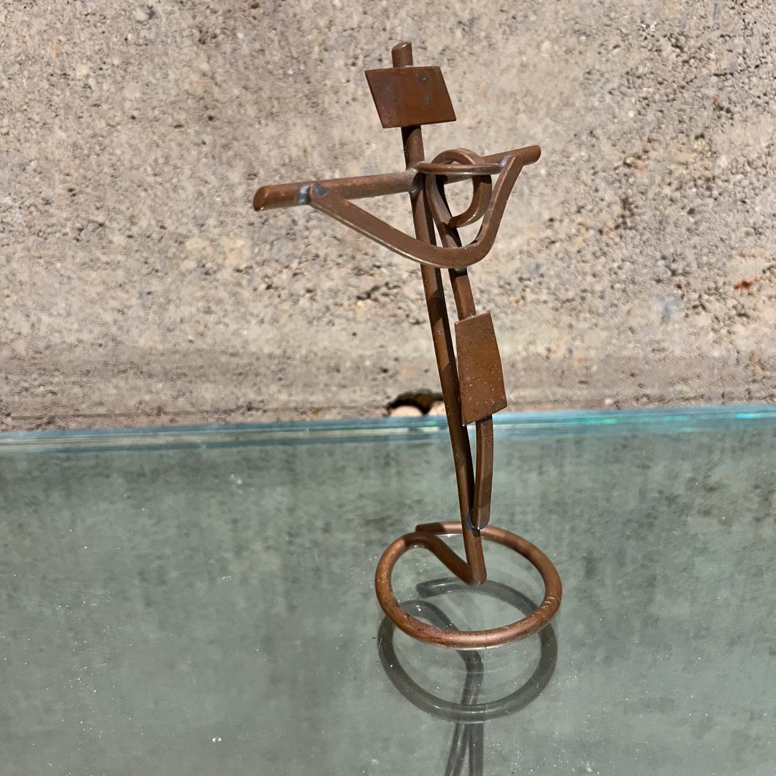Mexican  1980s Mathias Goeritz  Abstract Cross in Copper  For Sale