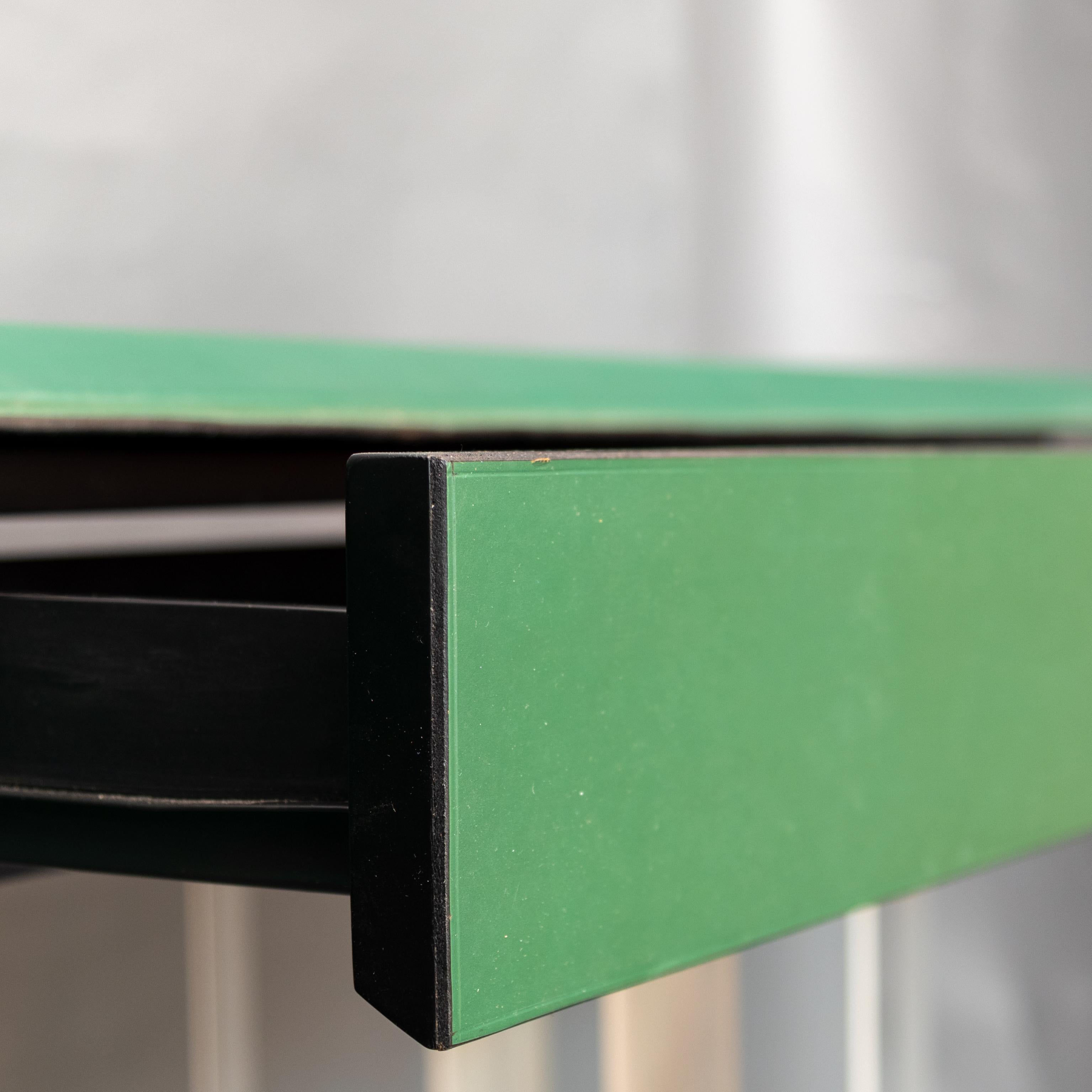 Late 20th Century Matteo Grassi Modern Italian Leather Wall-Mounted Console For Sale