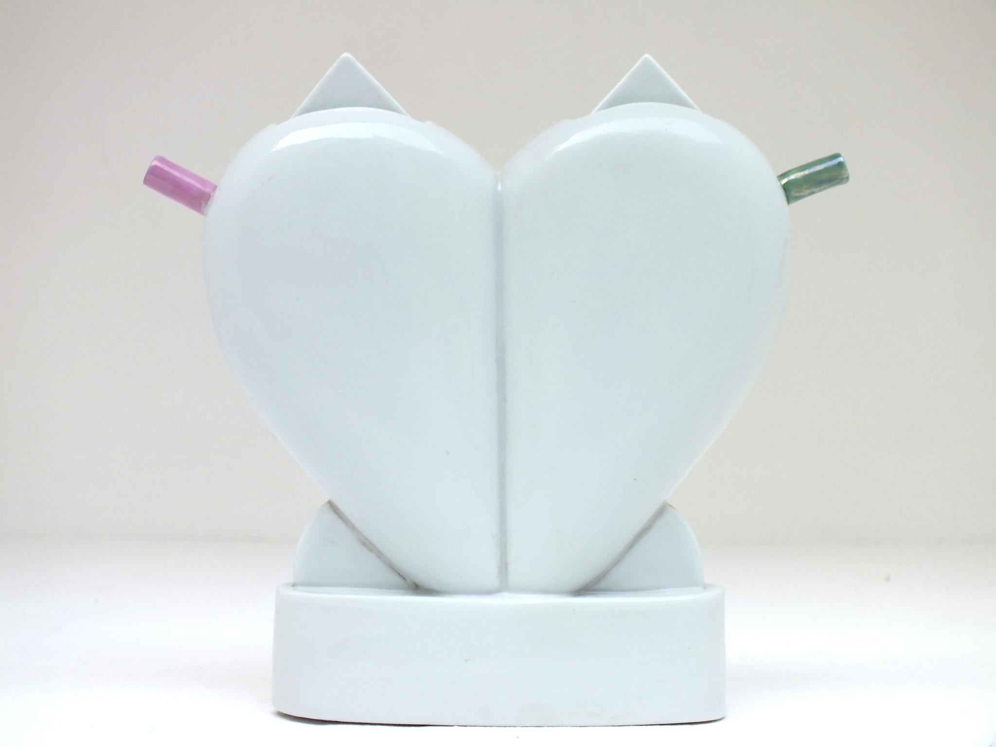 1980s Matteo Thun for Anthologie Quartett Porcelain Cruet 