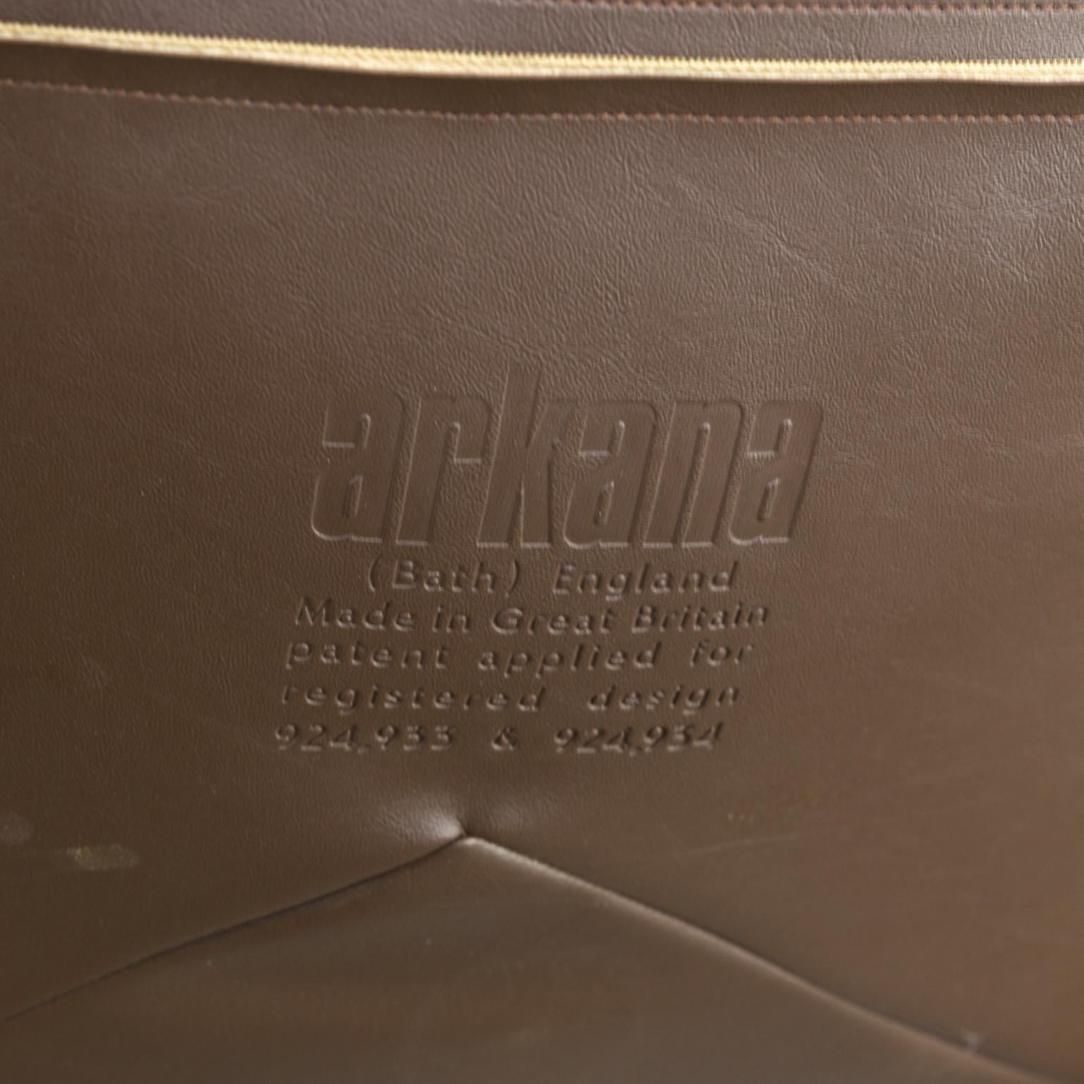 1980s Maurice Burke ‘Safari’ Leather Lounge Chair for Arkana Set or 2 For Sale 4