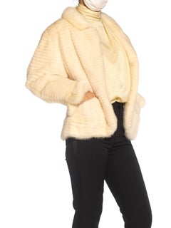 1980S MAXIMILIAN White Mink Fur Perfect Little Jacket