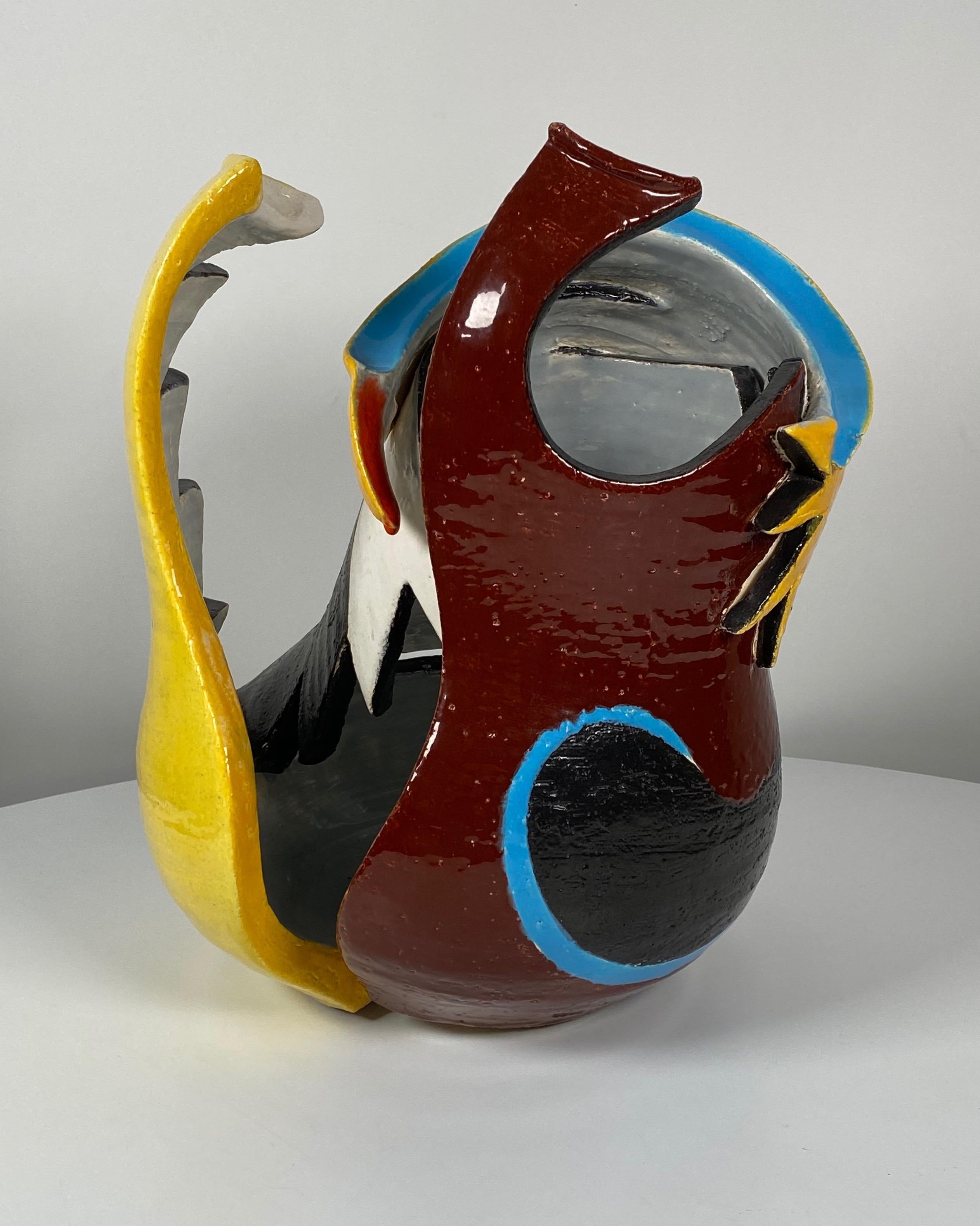1980s Memphis Ceramic Sculpture by Neil Williams In Good Condition In Oakland, CA