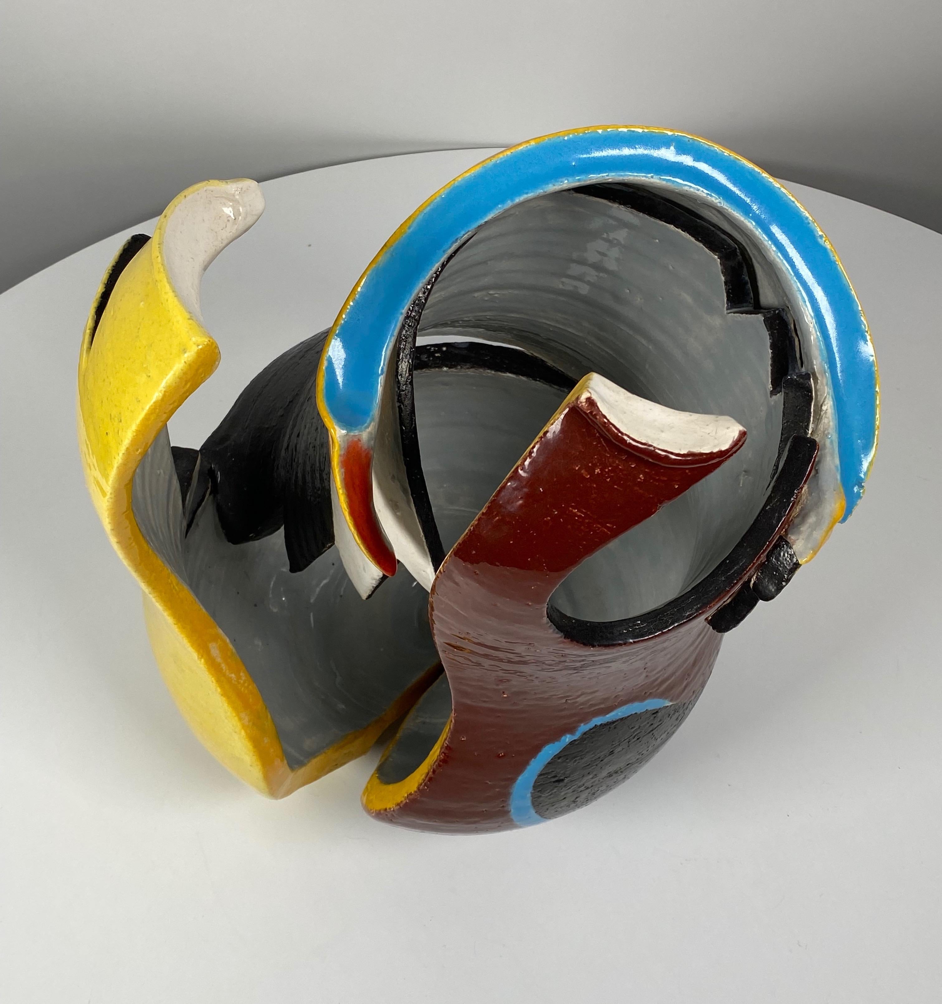 Late 20th Century 1980s Memphis Ceramic Sculpture by Neil Williams