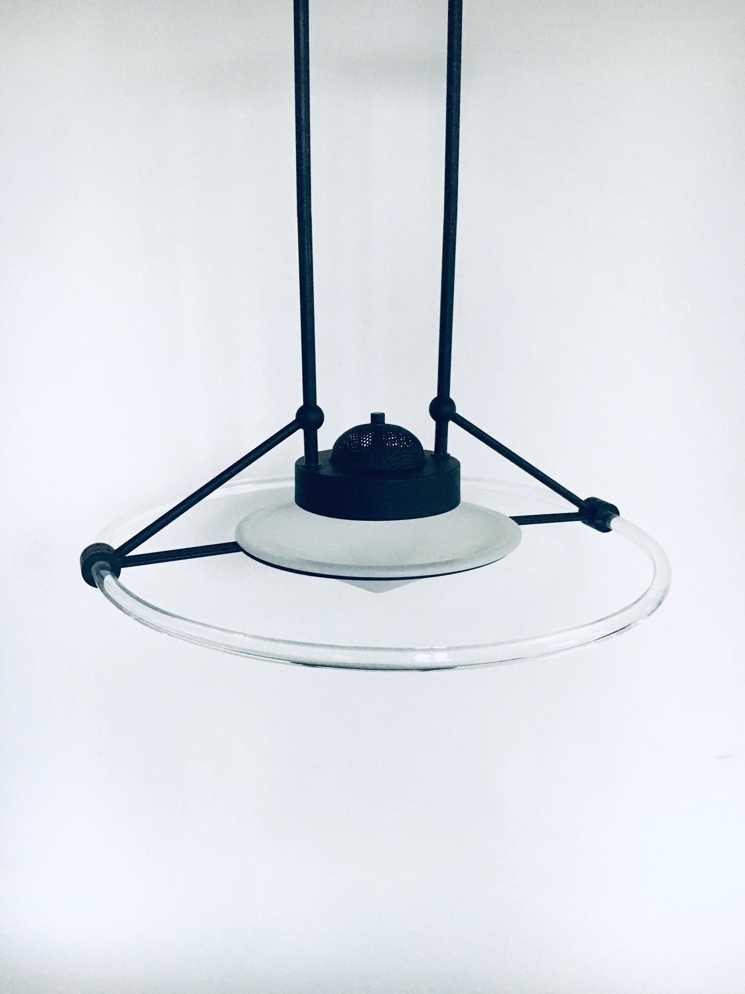 Post-Modern 1980's Memphis Design Style Pendant Lamp For Sale