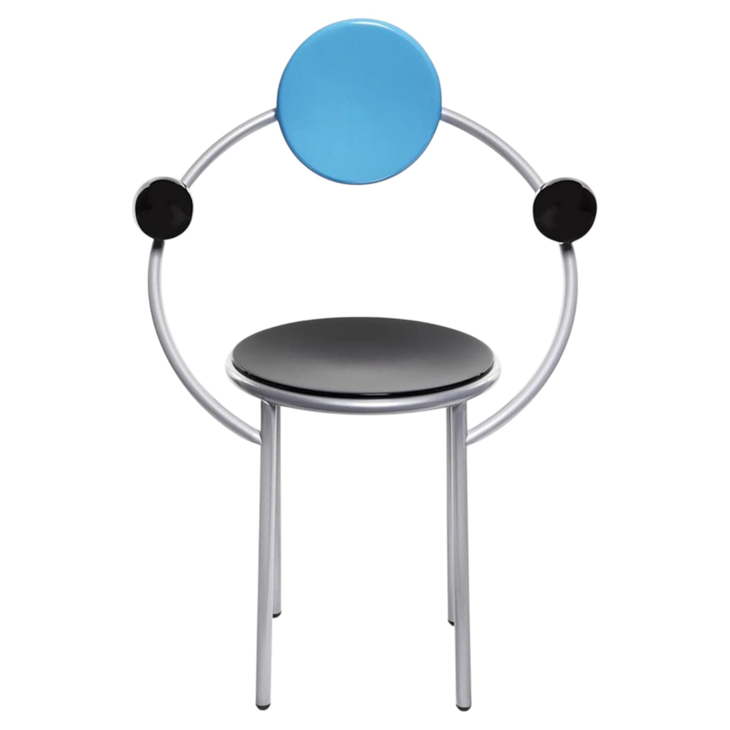 Silla «FIRST» de Memphis de los años 80 / Michele de Lucchi (Italia) / Silla posmoderna