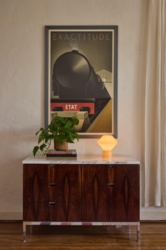 Lámpara de mesa de cristal amarillo pálido "Conica" estilo Memphis de los años 80 para Artemide