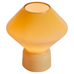 1980s Memphis Style 'Conica' Pale Yellow Glass Table Lamp for Artemide