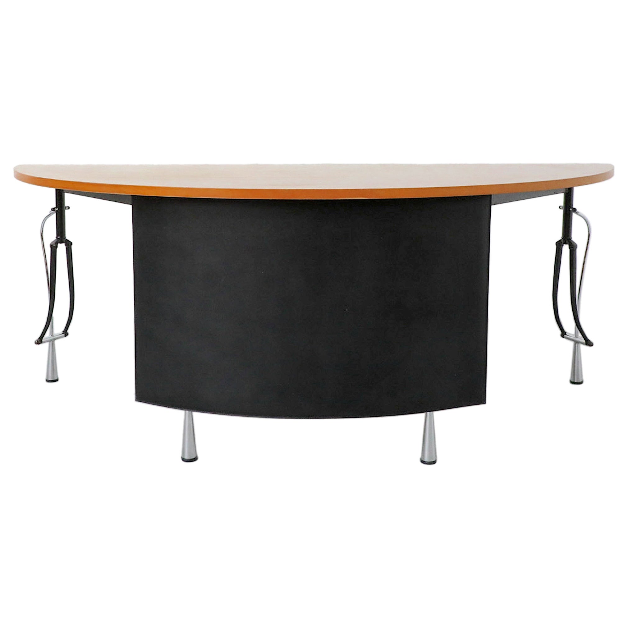1980's Memphis Style 'La Vuelta' Desk by Perry King and Santiago Miranda For Sale