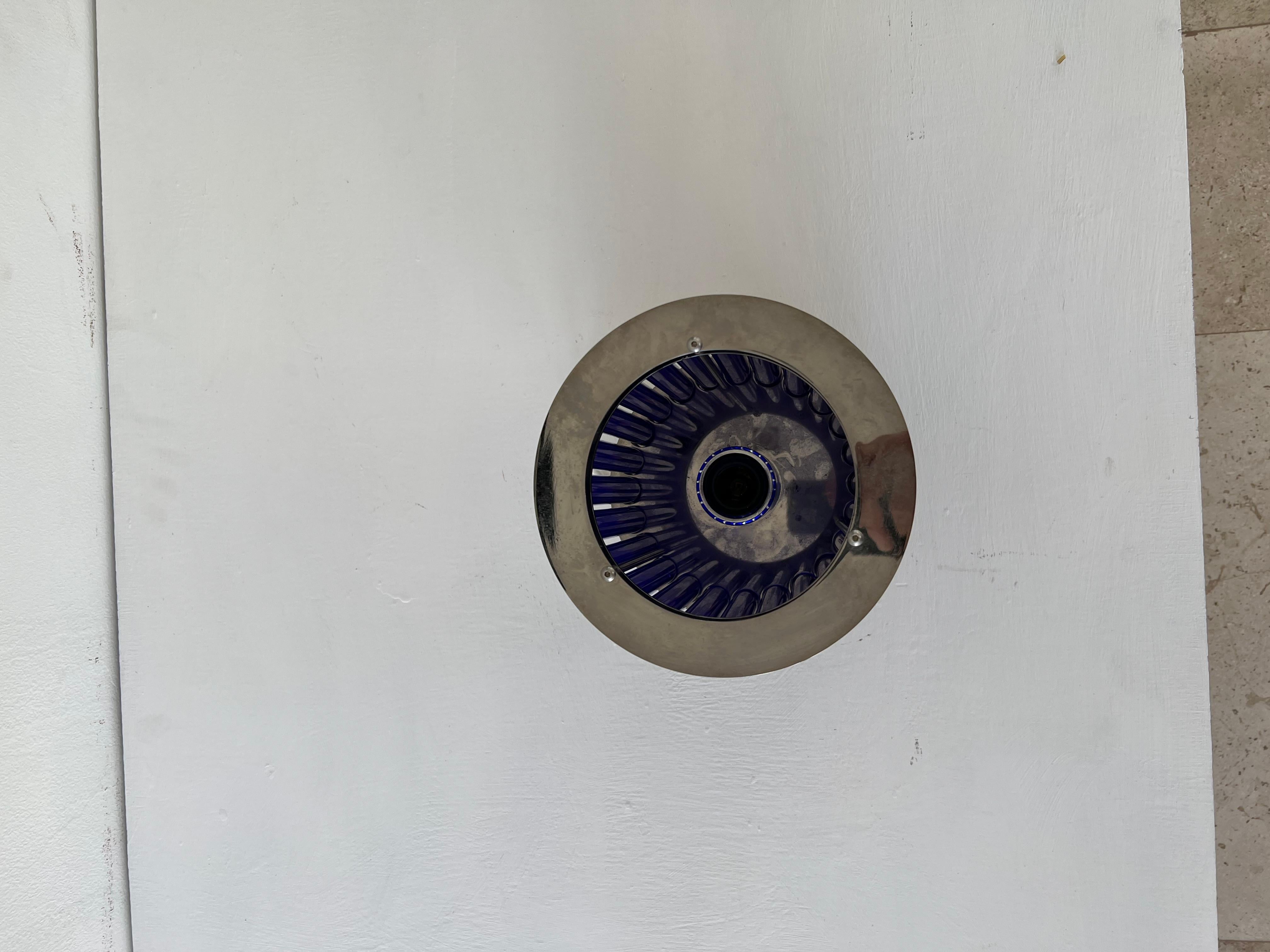 1980er Jahre Memphis Style Murano Glas Flush mount, ITSO Ettore Sottsass für Venini. im Angebot 1