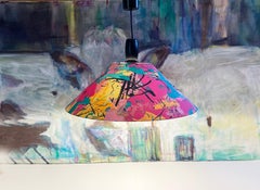 1980s Memphis Style Pendant Lamp Funky Pop Art by Massive, Belgium