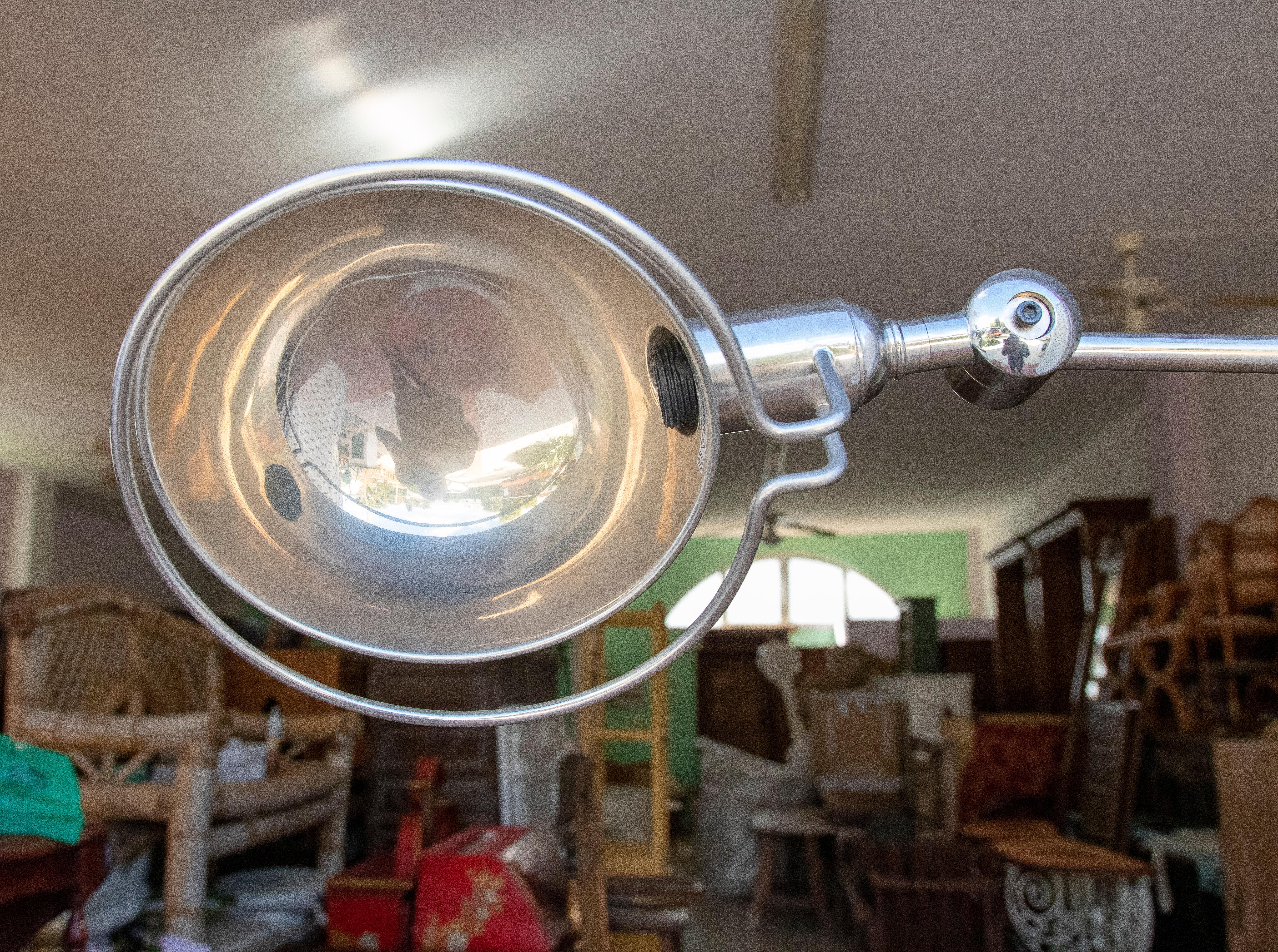 Métal Lampe de table en métal des années 1980 en vente