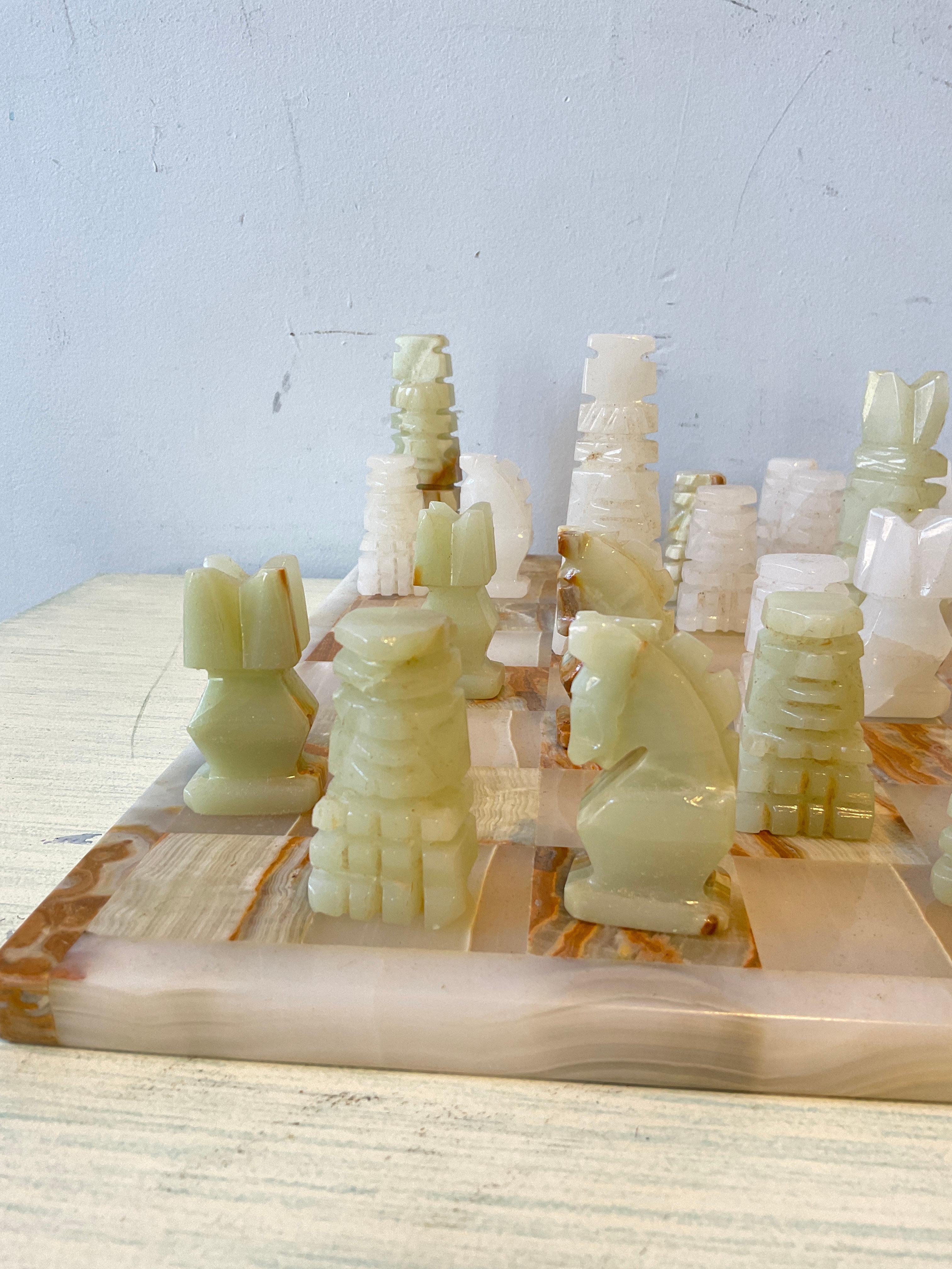 mexican onyx chess set