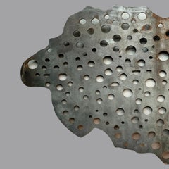 1980's Mexican Organic Cut Steel Sheet Wall Decoration