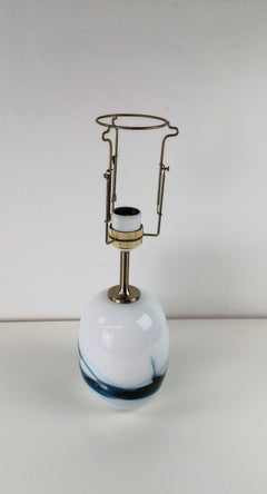 1980's Michael Bang Sakura Handblown Glass Table Lamp