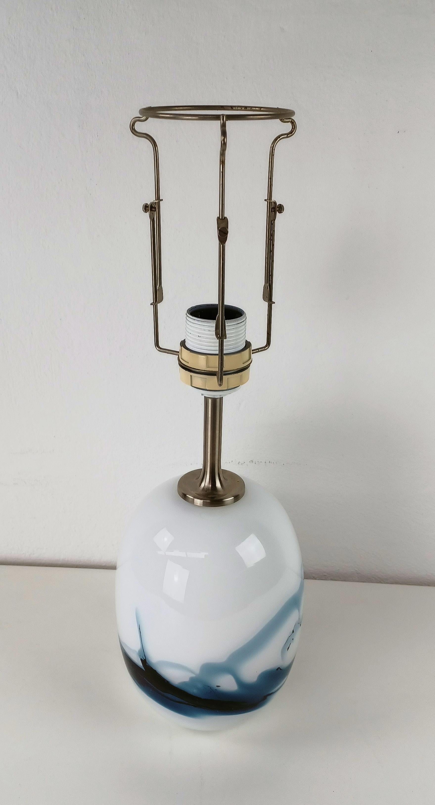 Modern 1980's Michael Bang Sakura Handblown Glass Table Lamp For Sale