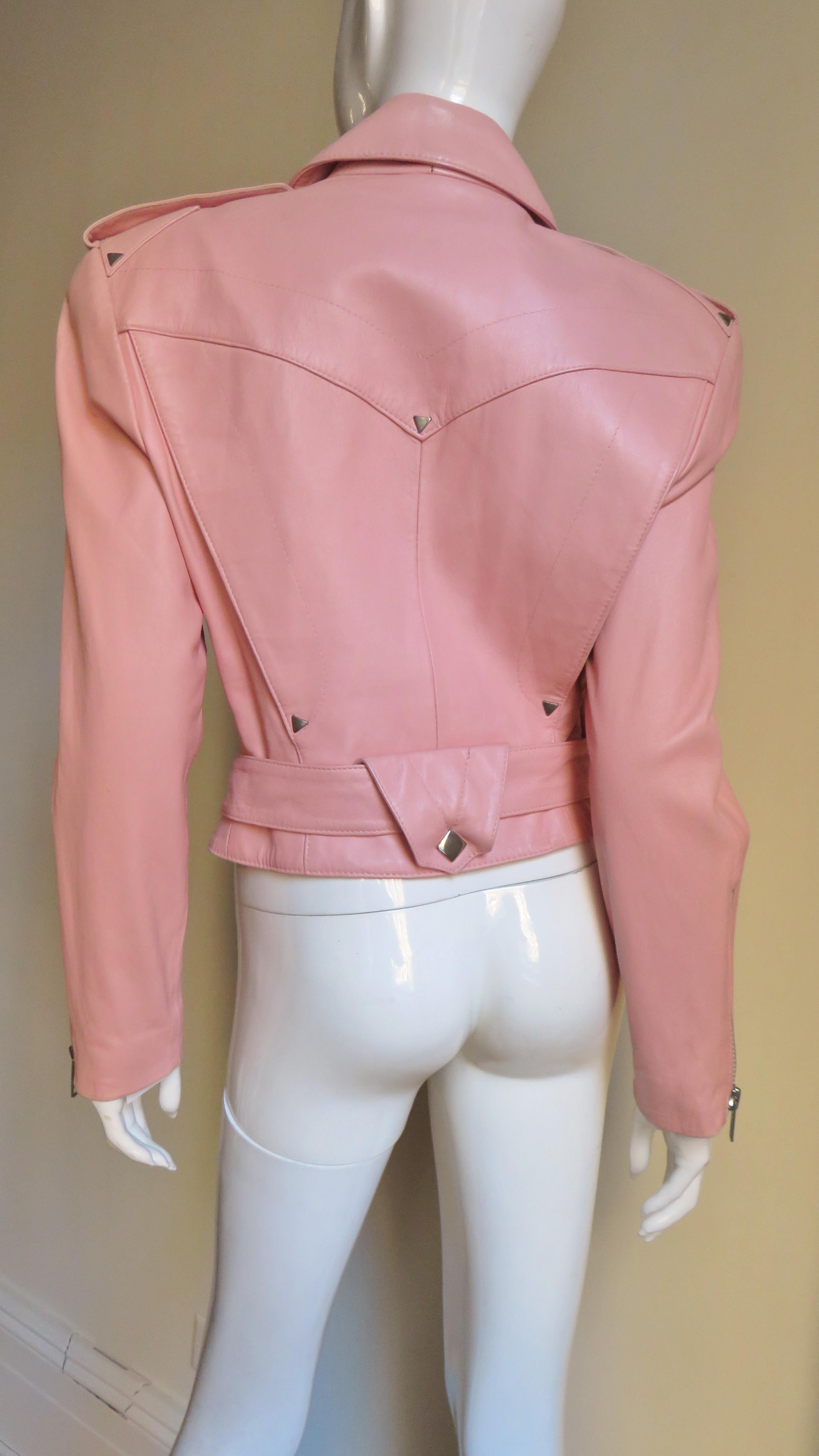 1980s Michael Hoban North Beach Leather Motorcycle Jacket 9