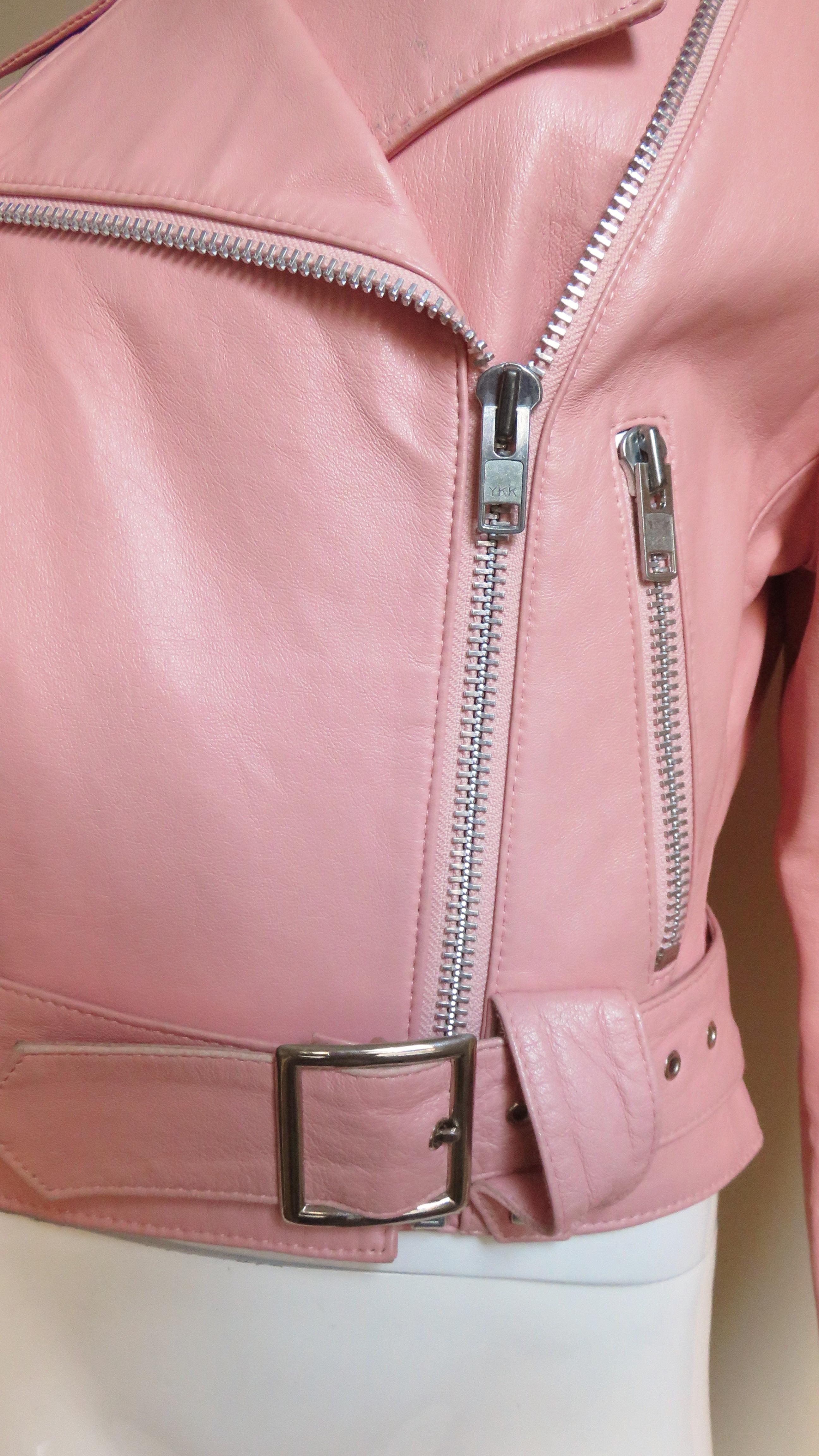 1980s Michael Hoban North Beach Leather Motorcycle Jacket 3
