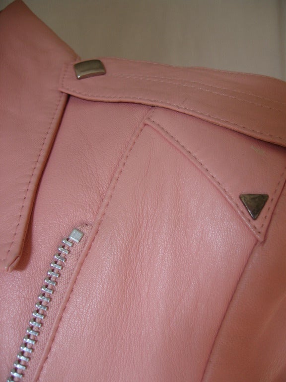 1980s Michael Hoban North Beach Leather Motorcycle Jacket 1