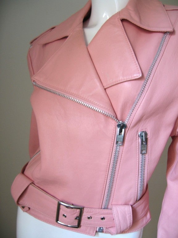 1980s Michael Hoban North Beach Leather Motorcycle Jacket 4