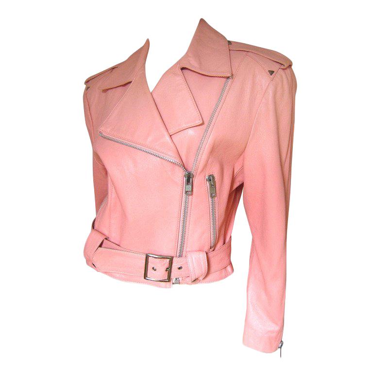 1980s Michael Hoban North Beach Leather Motorcycle Jacket