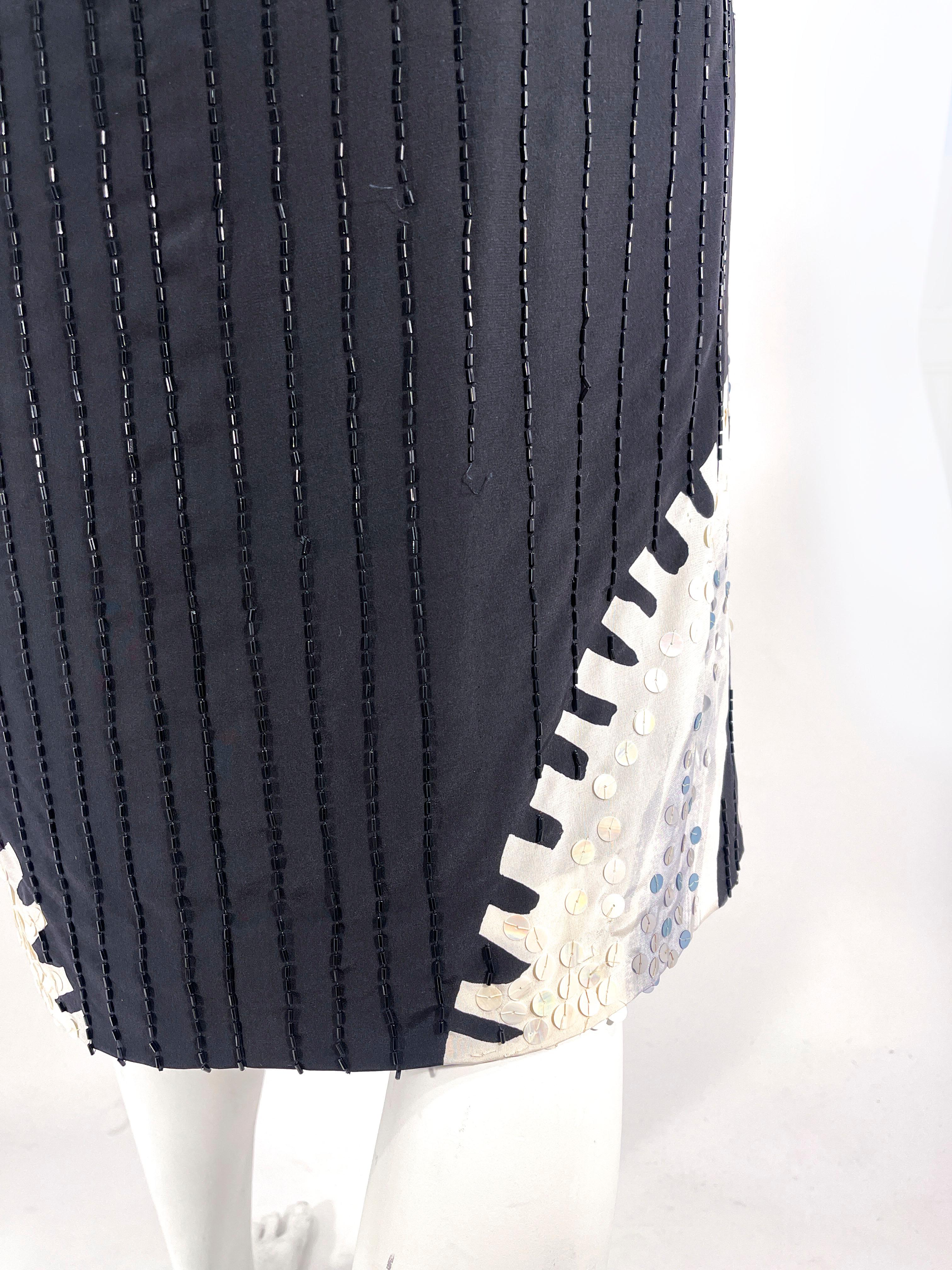 1980s Michaele Vollbracht Silk Dress and Coat Set For Sale 8