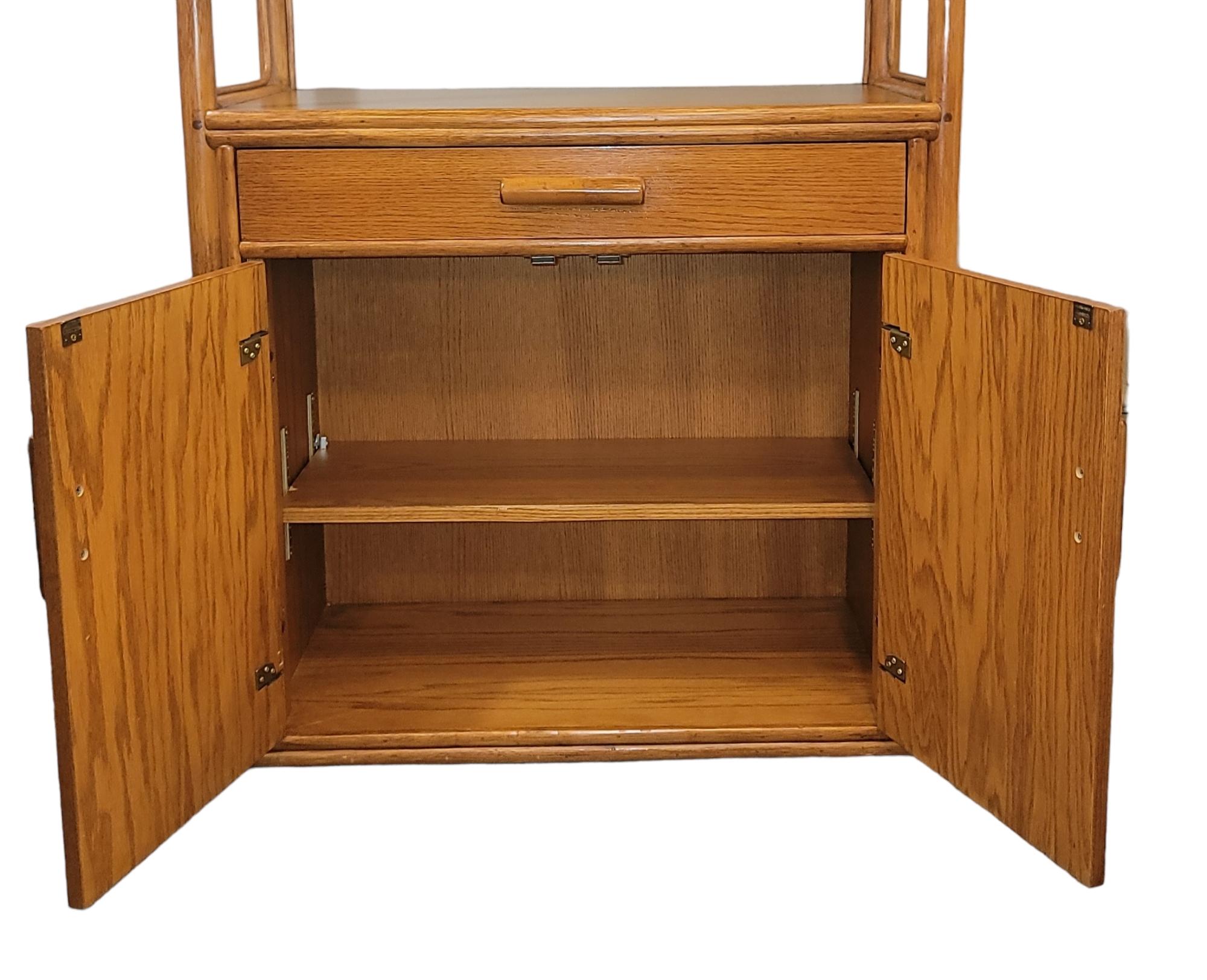 1980s Midcentury Bamboo Three Tier Etagere 2