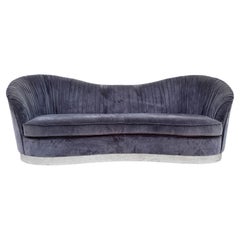 1980s Mid Century Chrome Sofa