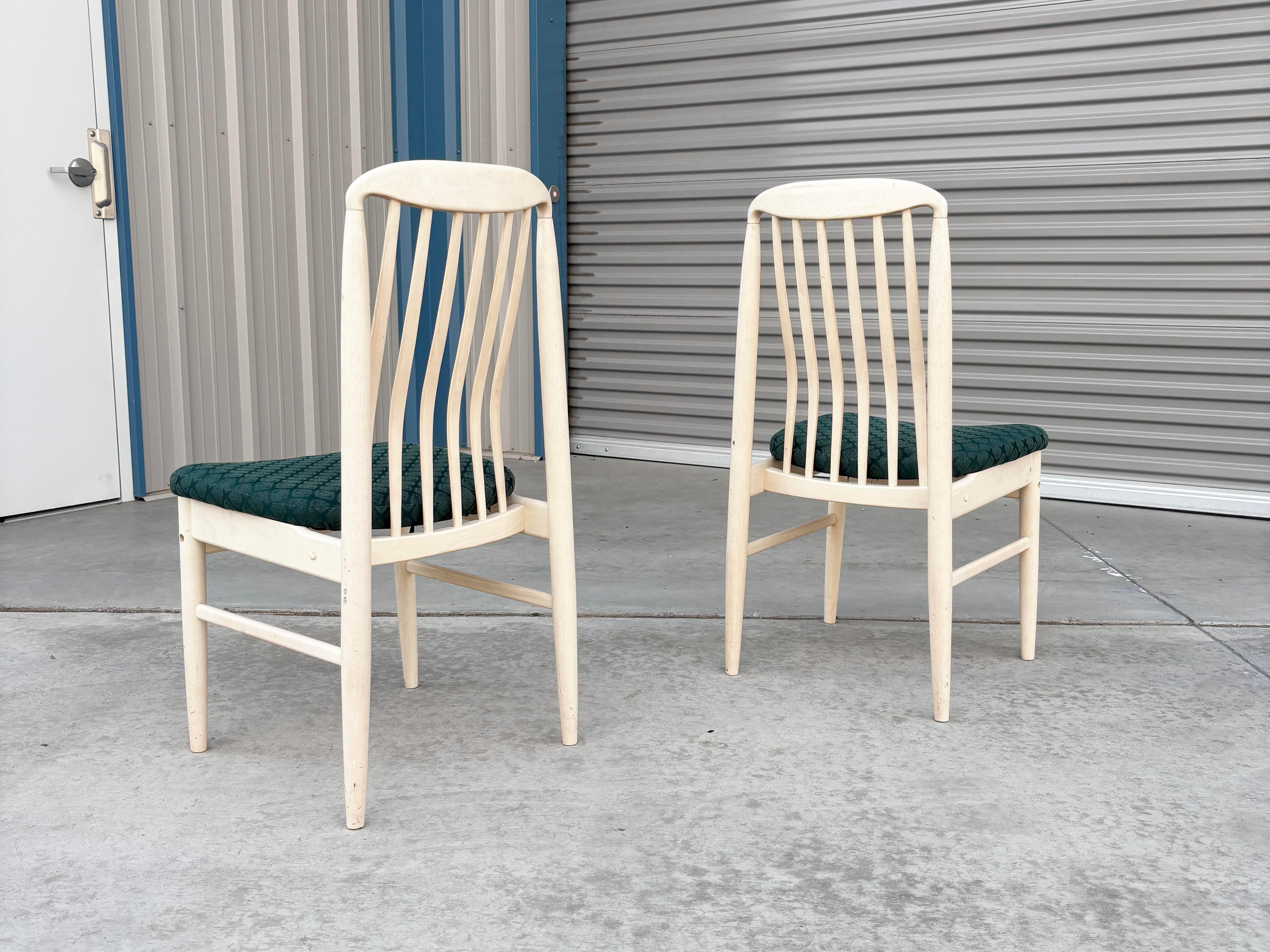 1980s Mid Century Dining Chairs For Sale 4