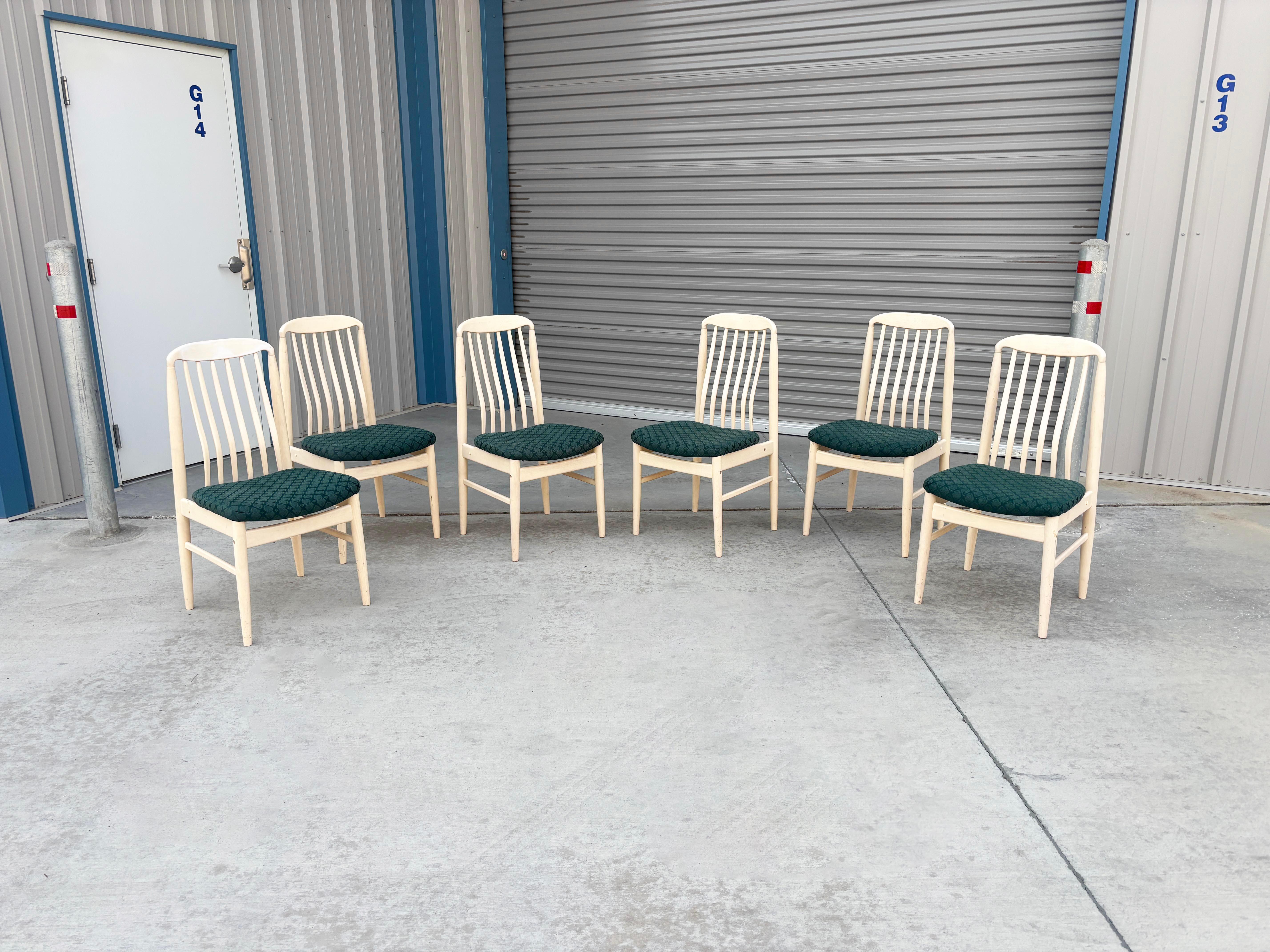 1980s Mid Century Dining Chairs For Sale 5