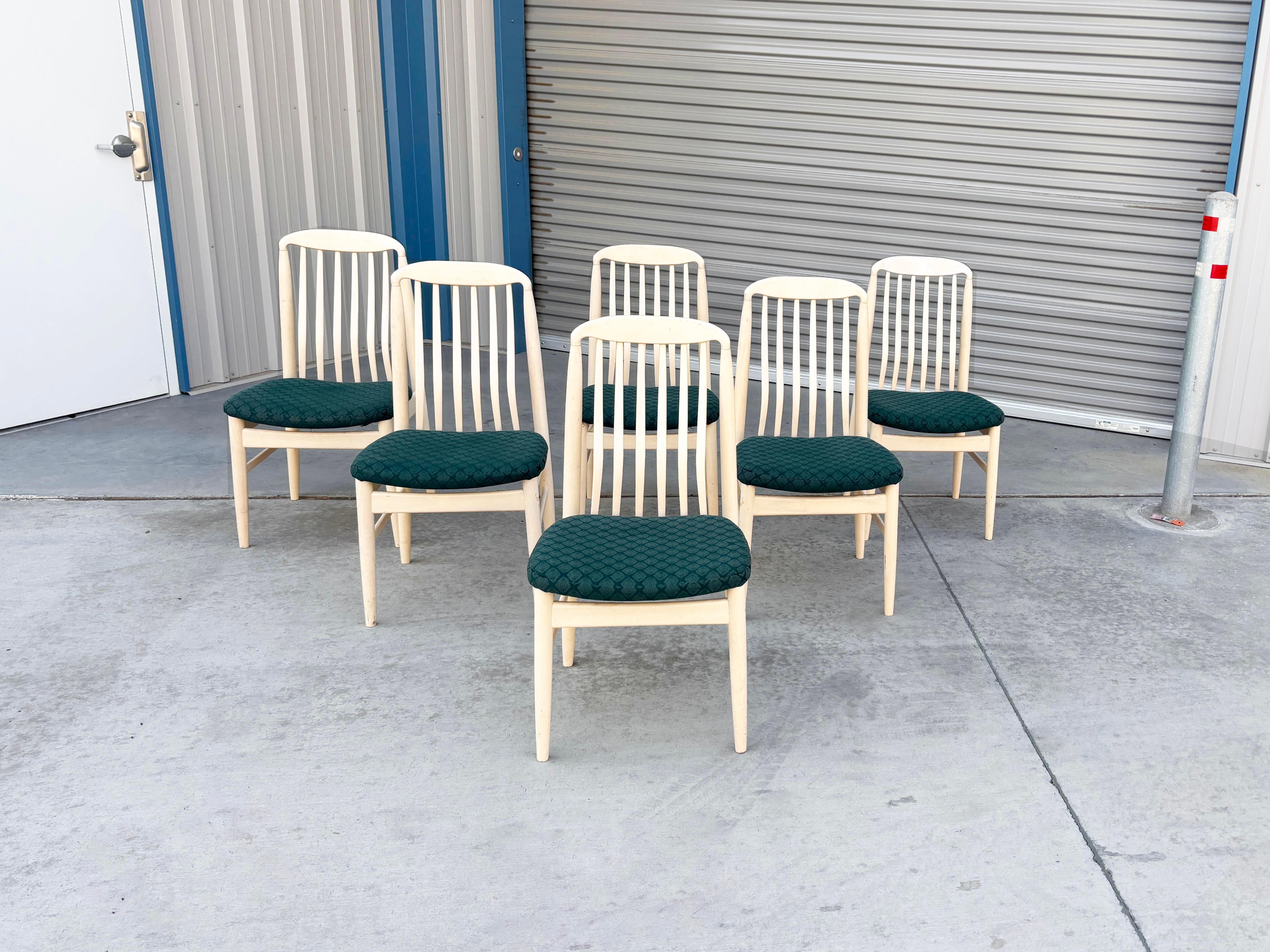 Mid-Century Modern 1980s Mid Century Dining Chairs For Sale