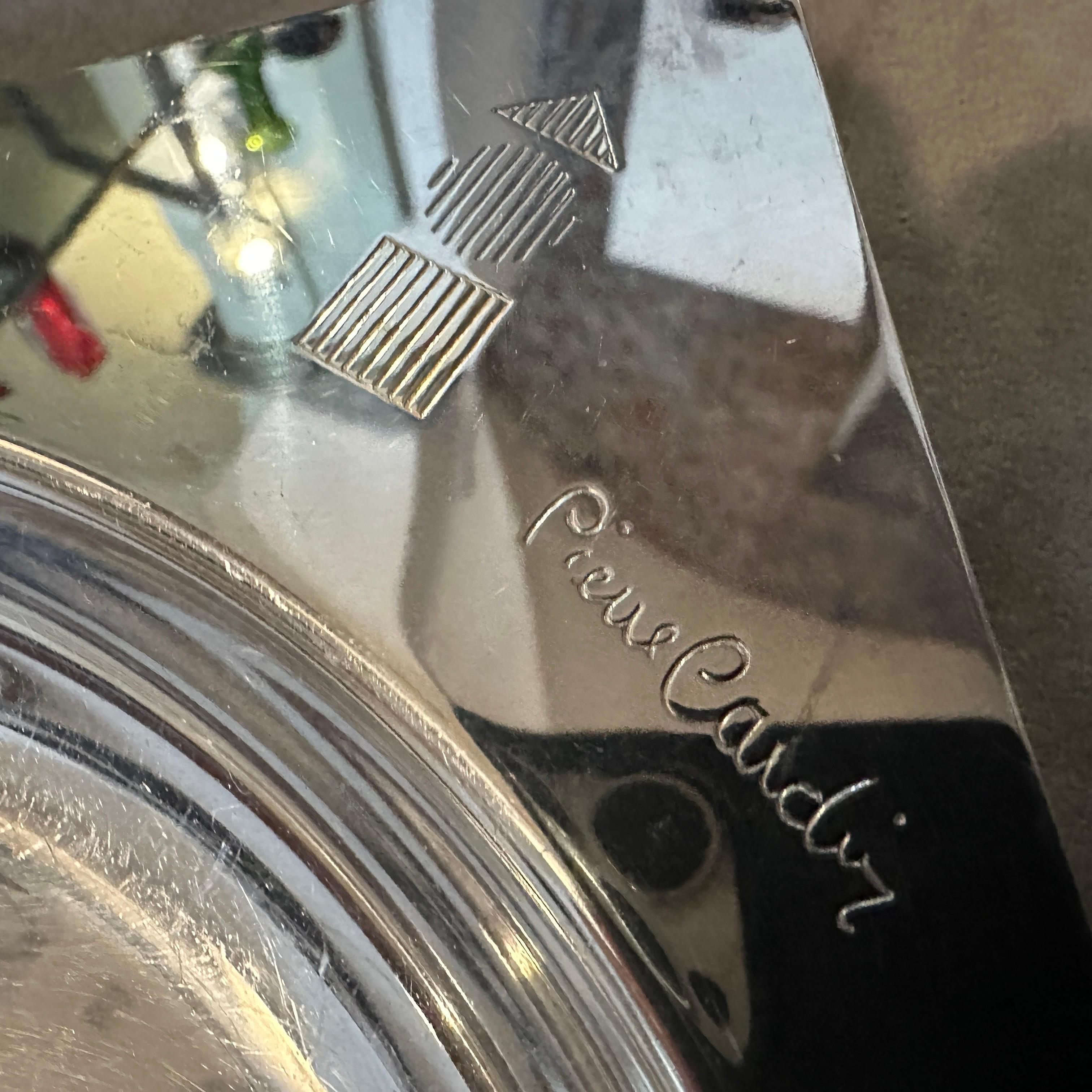 Francese Vide Pochette in argento placcata di Pierre Cardin degli anni '80, metà del secolo scorso in vendita