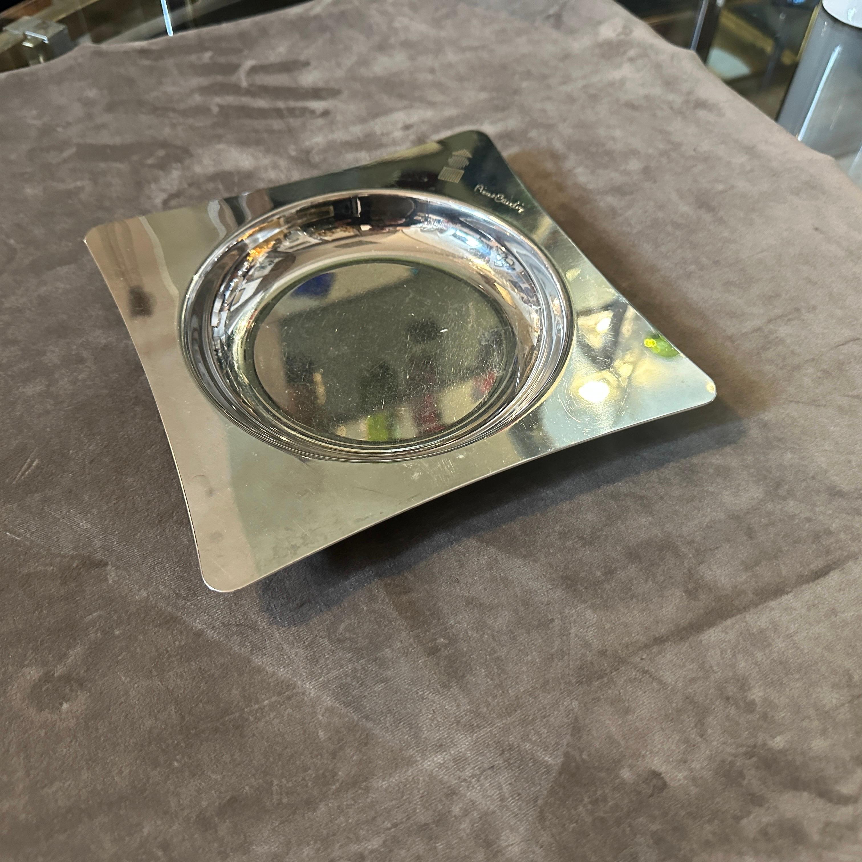 Placcato argento Vide Pochette in argento placcata di Pierre Cardin degli anni '80, metà del secolo scorso in vendita