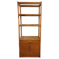 1980s Midcentury Bamboo Three Tier Etagere
