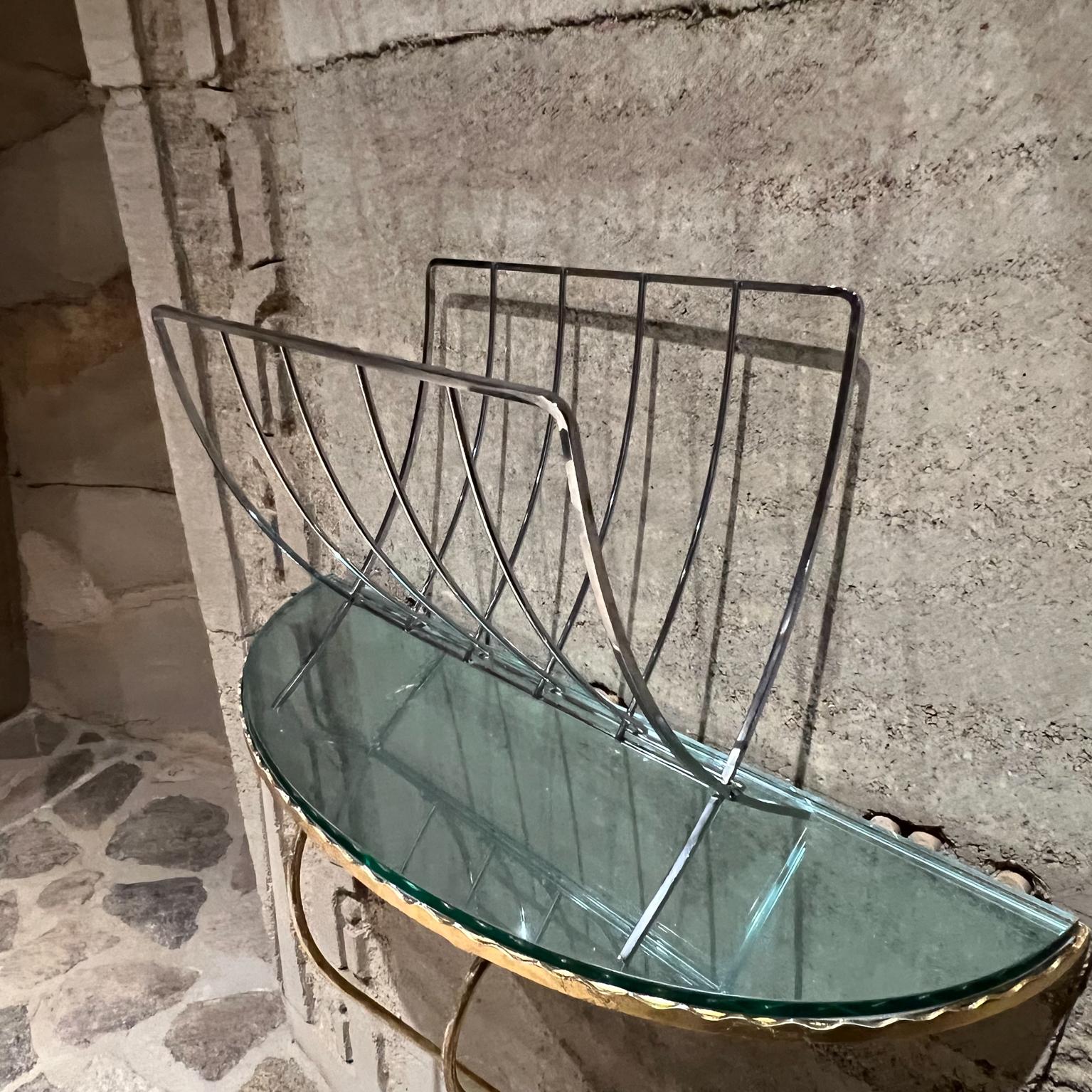 1980s Chrome Magazine Rack Foldable 6