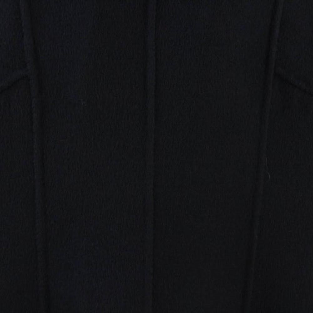 1980s Mila Schön Black Wool Coat For Sale 2