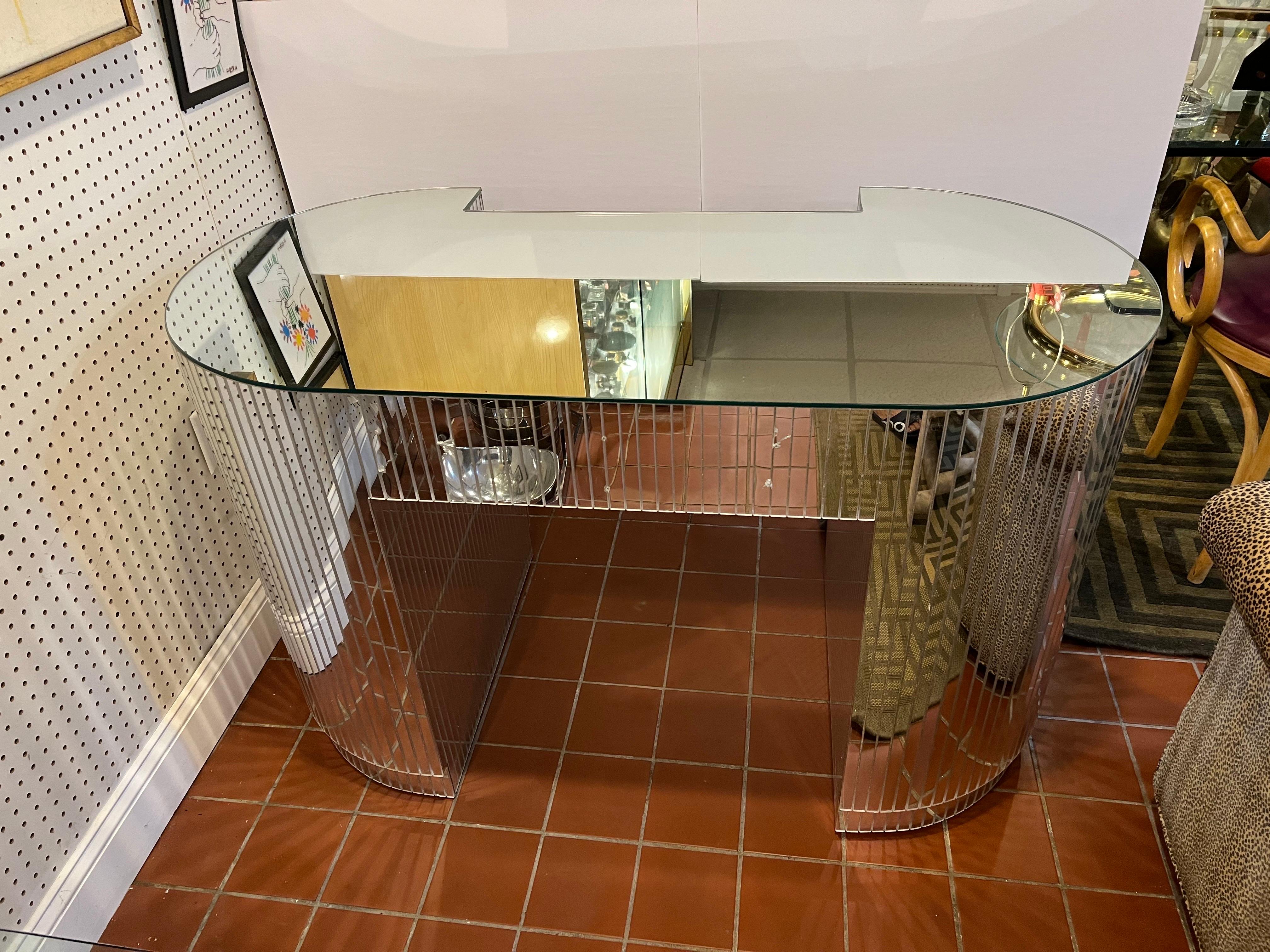 1980’s Mirrored Disco Ball Desk or Vanity 8