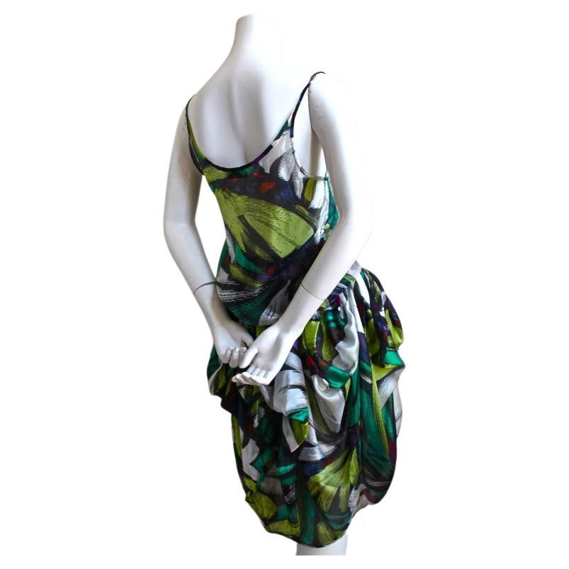 1980's MISSONI abstract printed top and skirt set For Sale 1