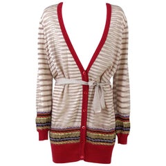 1980s Missoni Belted Wool Cardigan