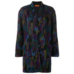 1980s Missoni multicolor midi coat