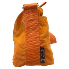 1980s Missoni Sport Waterproof Orange Vintage Messenger Bag Crossbody