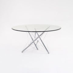 1980s Model 714 Tensegrity Chromed Steel Coffee Table by Theodore Waddell