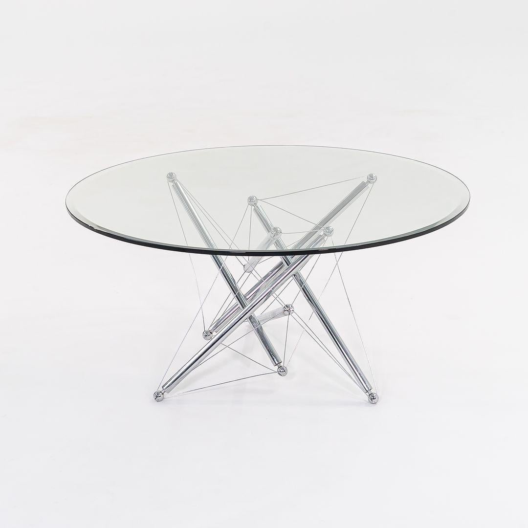 1980er Jahre Modell 714 Tensegrity Couchtisch aus verchromtem Stahl von Theodore Waddell (Moderne) im Angebot
