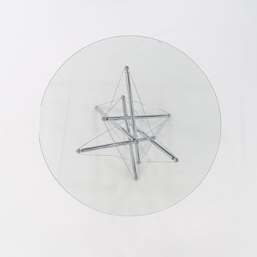 1980er Jahre Modell 714 Tensegrity Couchtisch aus verchromtem Stahl von Theodore Waddell im Zustand „Gut“ im Angebot in Philadelphia, PA